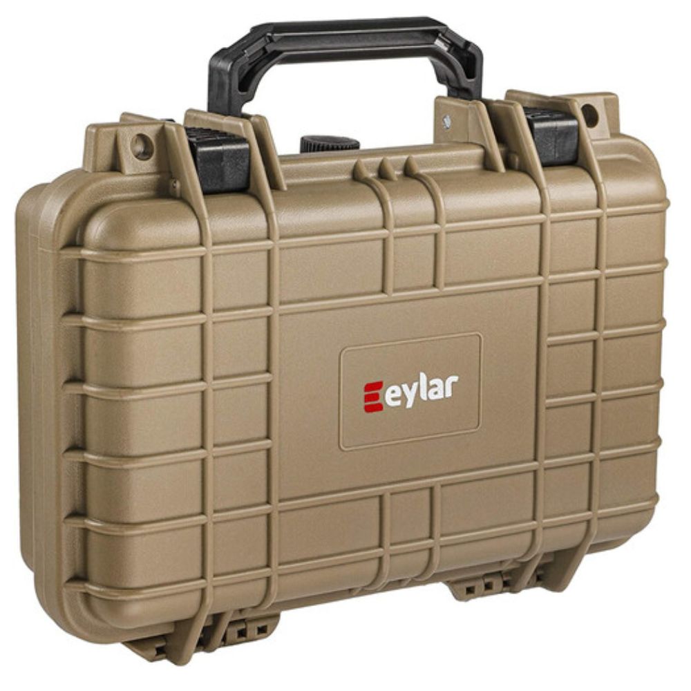 Eylar Hard Single Gun Case with Foam (Tan) 11.6"