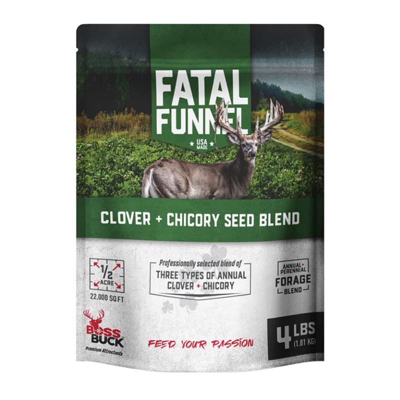 Boss Buck Fatal Funnel Clover & Chicory Seed Blend - 4#
