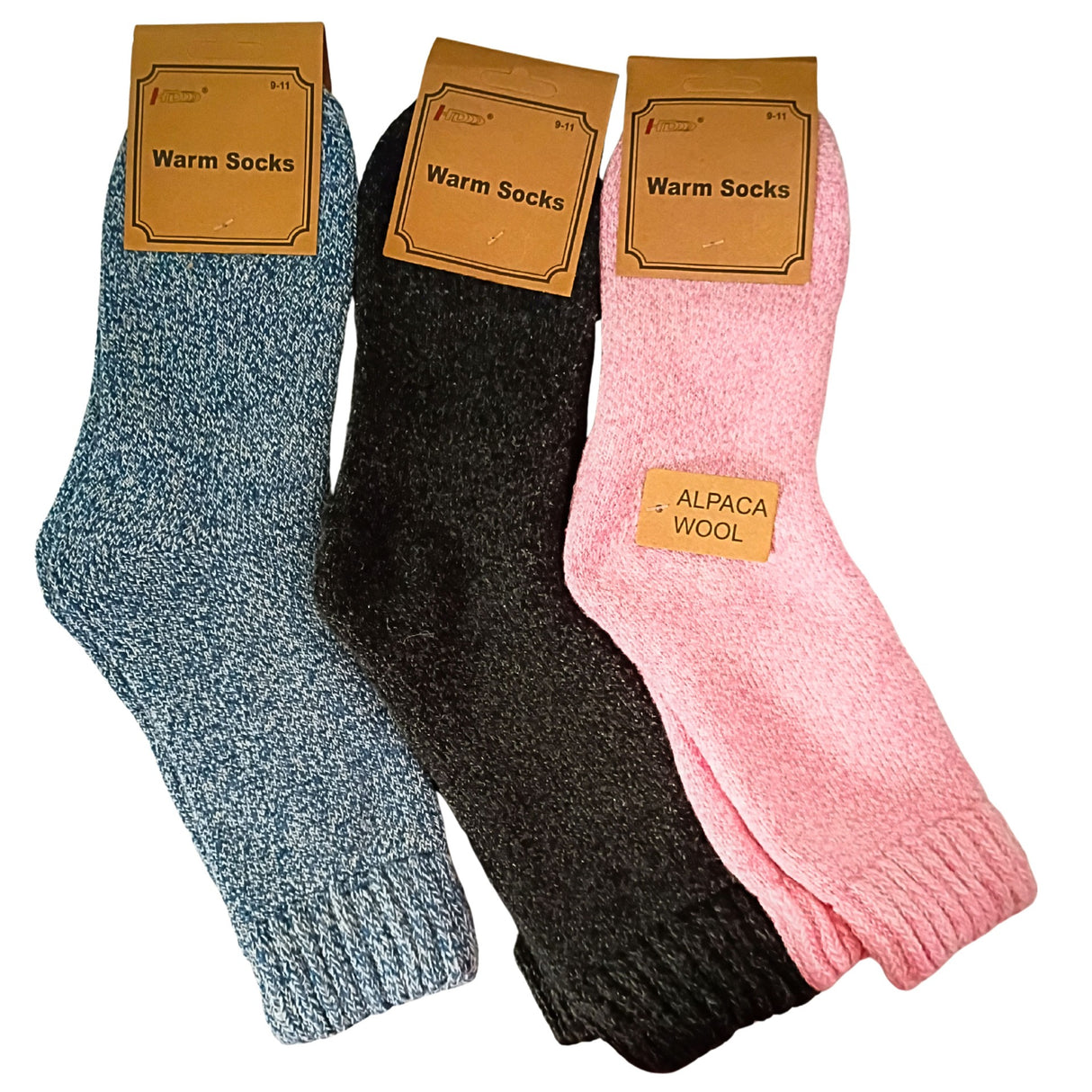 HD Nature Alpaca Women's Socks 3pk Assorted
