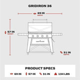 Camp Chef Gridiron 36 Flattop Grill