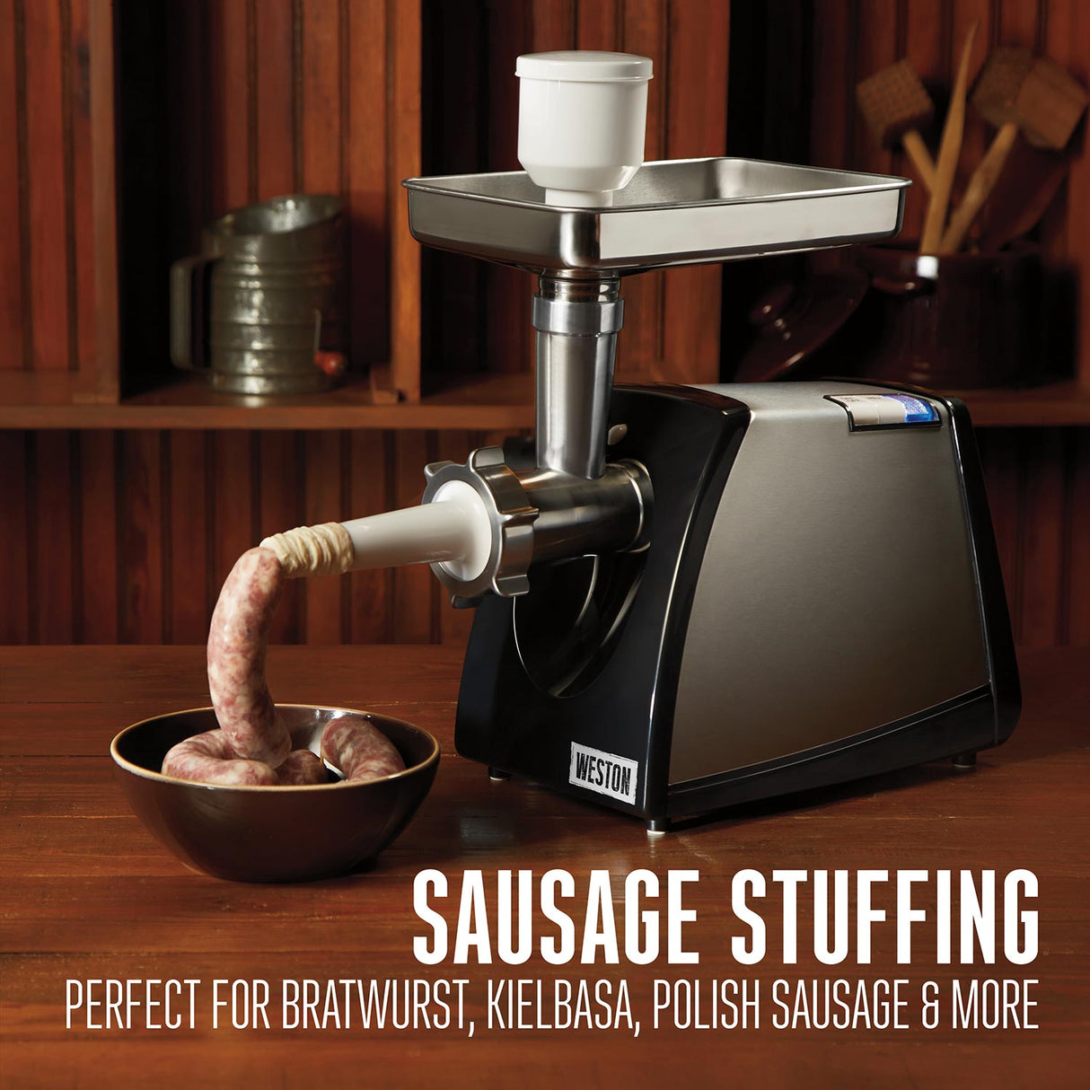 Weston #8 Electric Meat Grinder & Sausage Stuffer