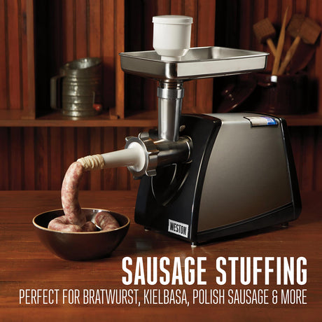 Weston #8 Electric Meat Grinder & Sausage Stuffer