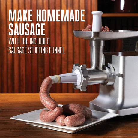 Weston #12 Electric Meat Grinder & Sausage Stuffer (750 watt/1HP)