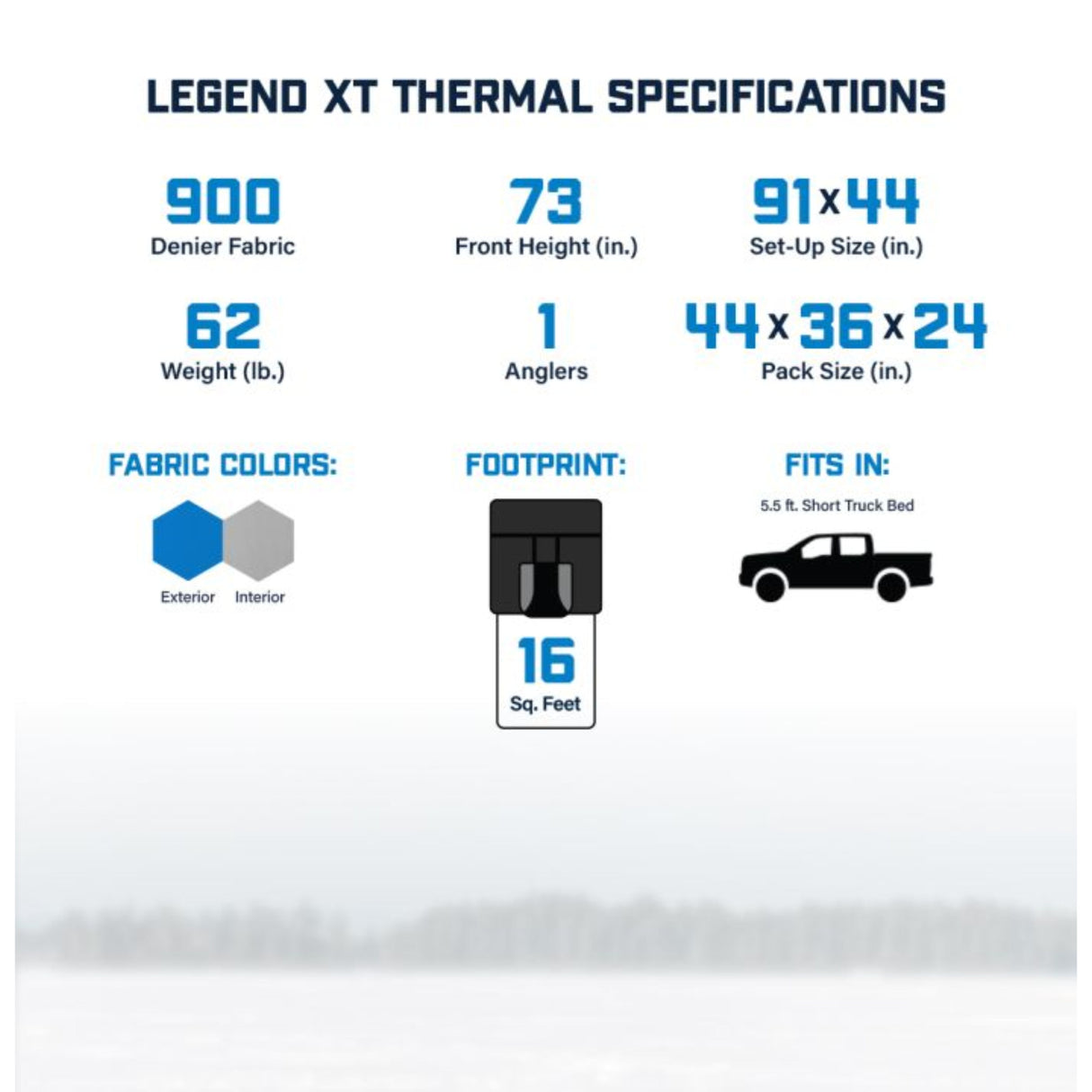 Clam Legend XT Thermal Flip Over Shelter - 1 Angler