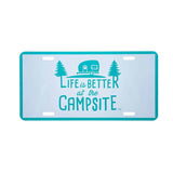 Camco LIBATC teal logo license plate