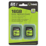 HME SDHC Memory Card 16GB - 2 Pk