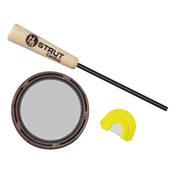 RASPY OLD HEN GLASS WILD TURKEY CALL W/ PREMIUM FLEX DIAPHRAGM CALL