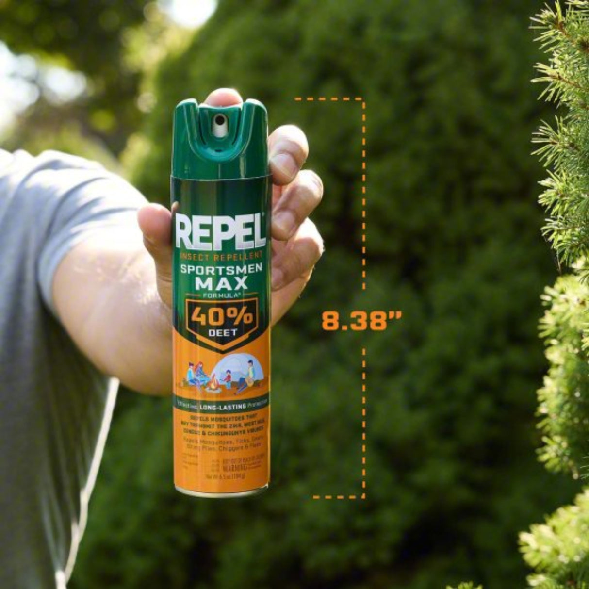 Repel Sportsmen Max Aerosol 40% DEET 6.5oz