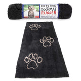 Dog Gone Smart Dirty Dog Doormat Runner Black Hue 60x30