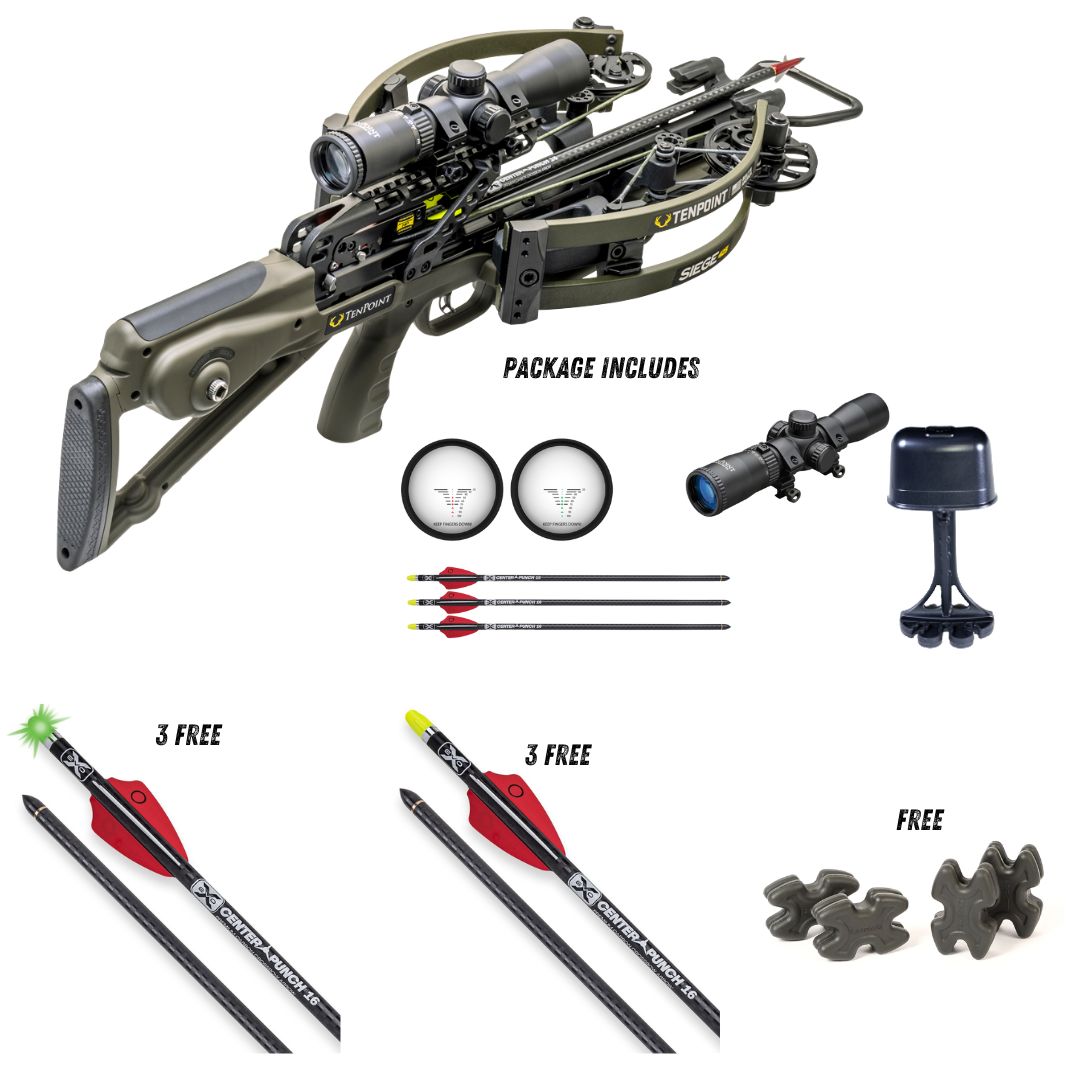 TenPoint Siege 425 Rangemaster Crossbow Pkg - Moss Green