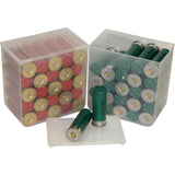 MTM Shell Stack 25 Round Compact Shotshell Storage Box, Clear See-Thru, Small SS25-00