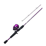 Zebco 202 Slingshot Purple Combo 5'6" Spincast Rod 2pc