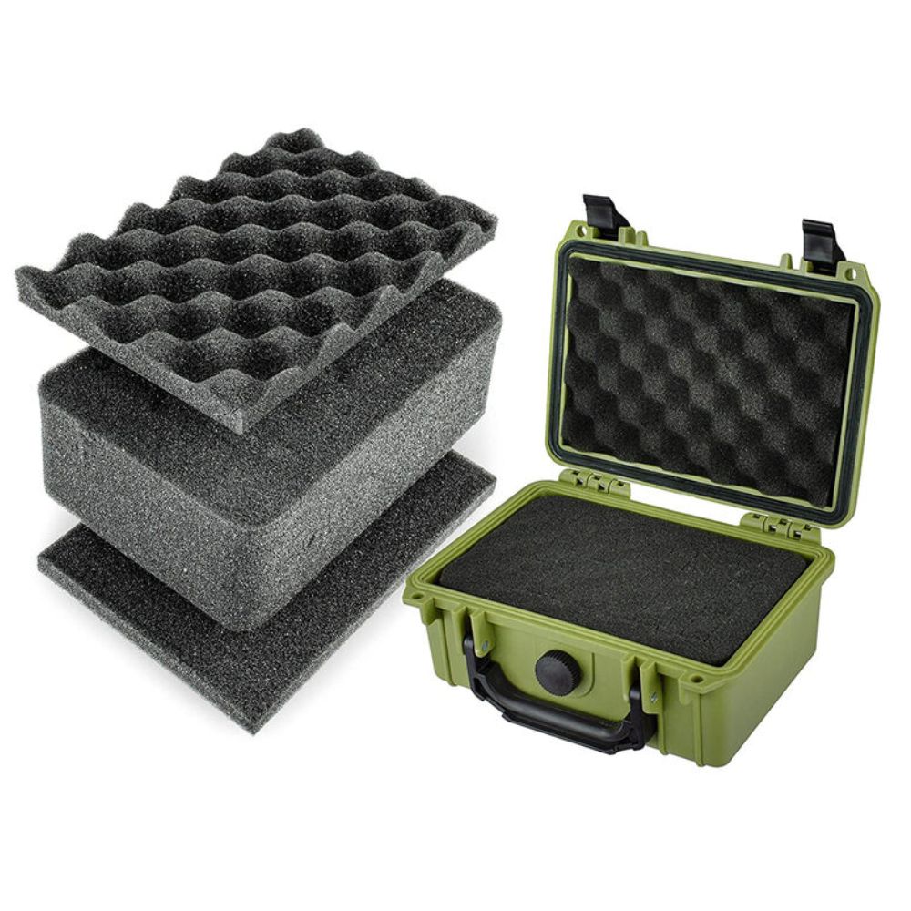Eylar Small Gear Hard Case w/ Foam (Green) 8.12"