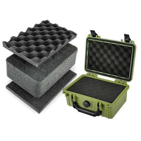 Eylar Small Gear Hard Case w/ Foam (Green) 8.12"