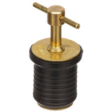 Attwood 1" Brass T-Handle Drain Plug