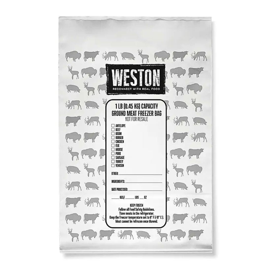 Weston 100 ct. 1 lb. Ground Meat Freezer Bags