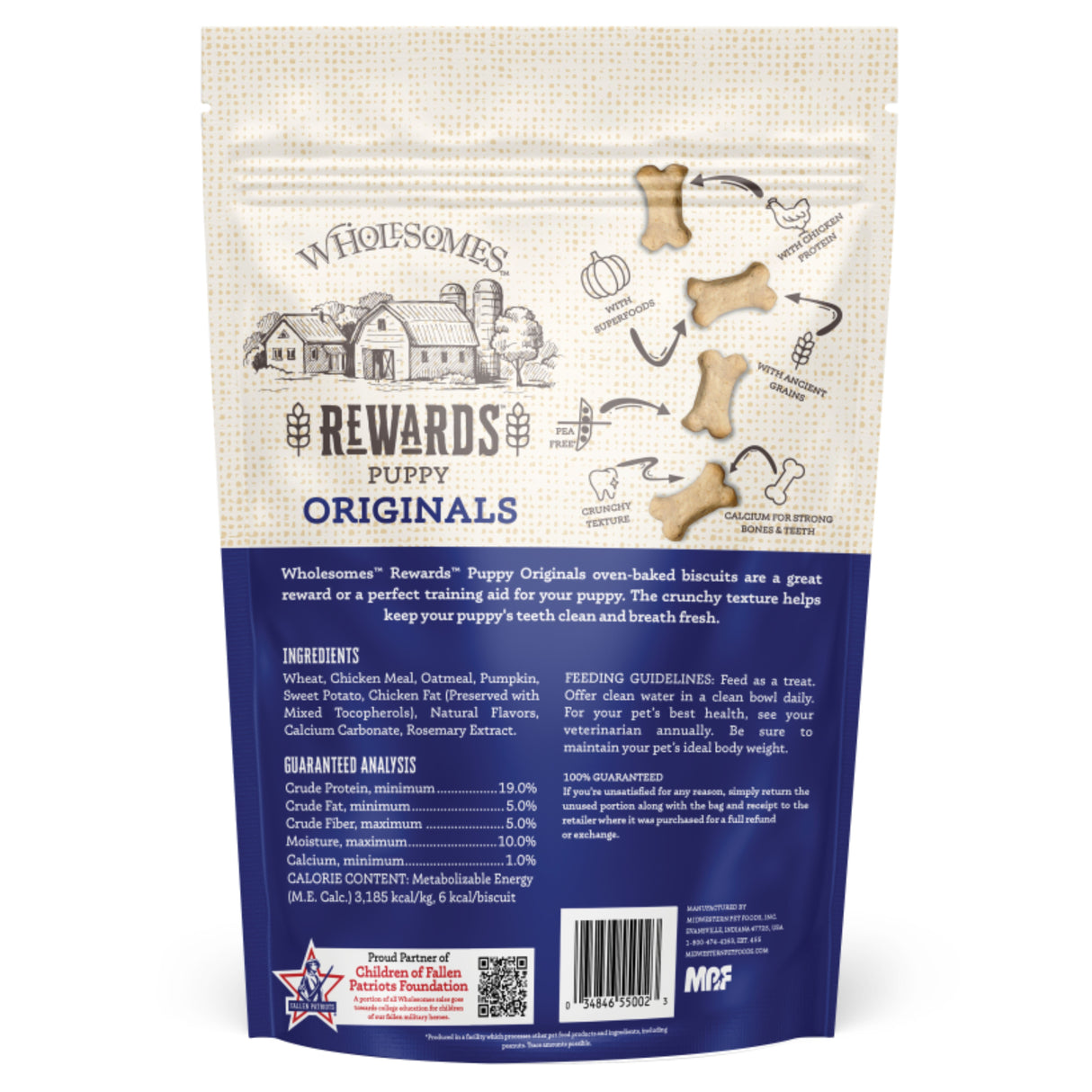 2Lb Wholesomes Reward Puppy Original Biscuit