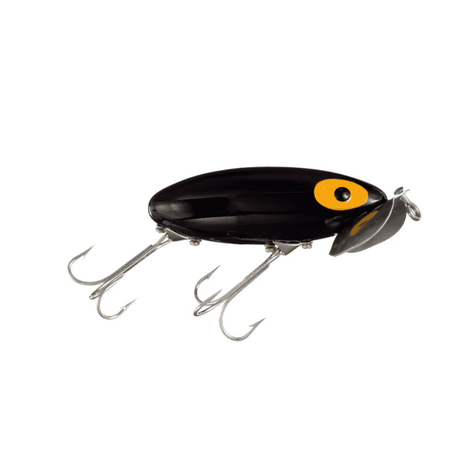 Arbogast Jitterbug 1/4 oz Fishing Lure Black