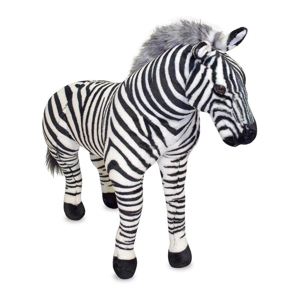 melissa and doug plush zebra