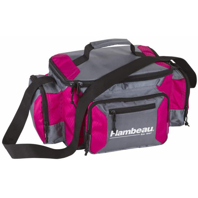 pink tackle bag