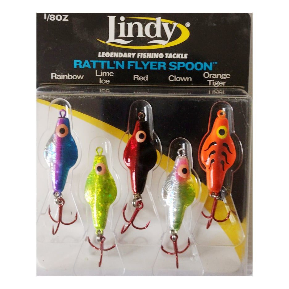  Lindy Rattl'N Flyer Spoon Hybrid Ice Fishing Lure