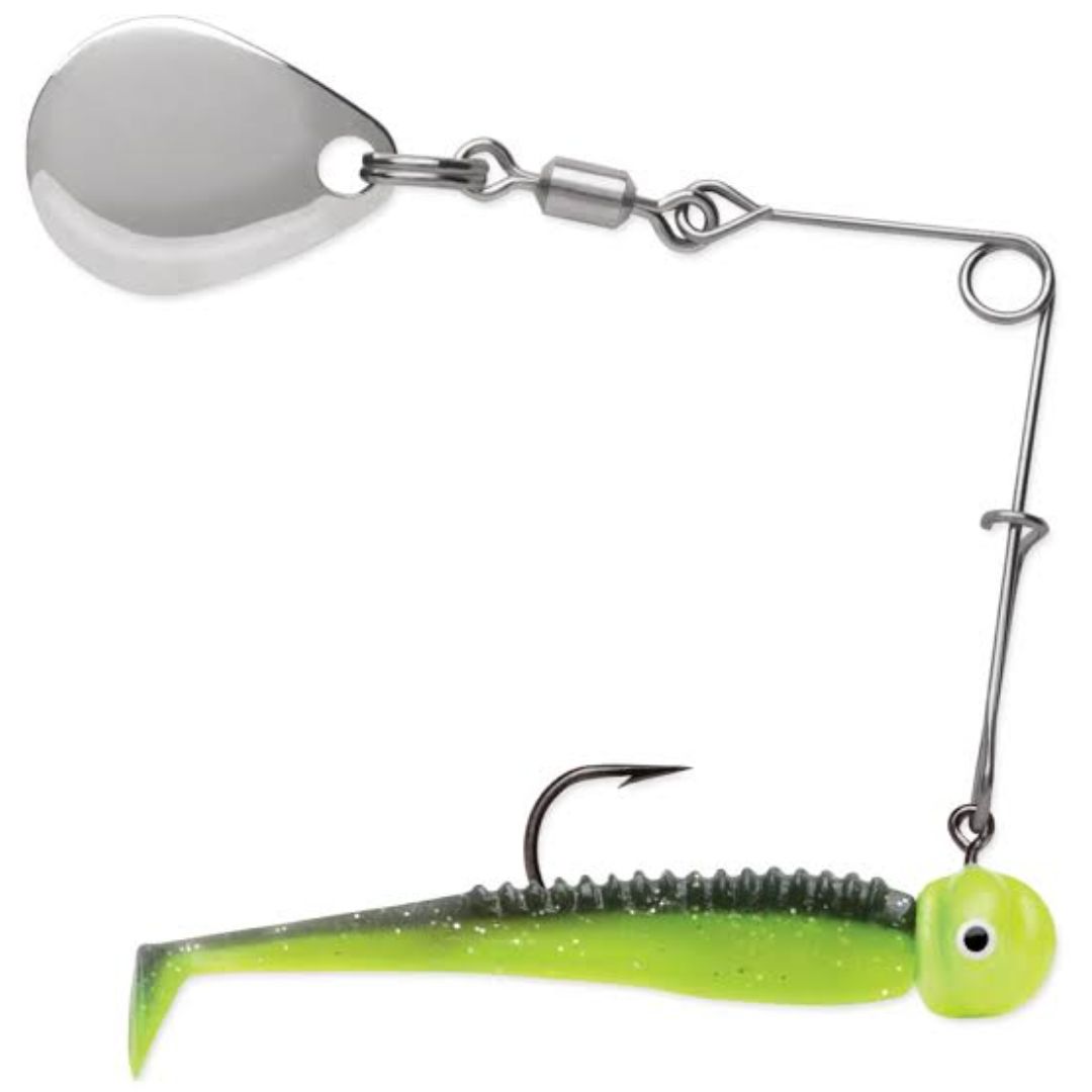CLOSEOUT* VMC SPINNERBAIT BOOT TAIL BLACK CHART GLOW - Northwoods Wholesale  Outlet