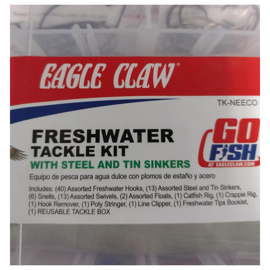 EAGLE CLAW 81 PIECE FRESHWATER TACKLE KIT TK-NEECO