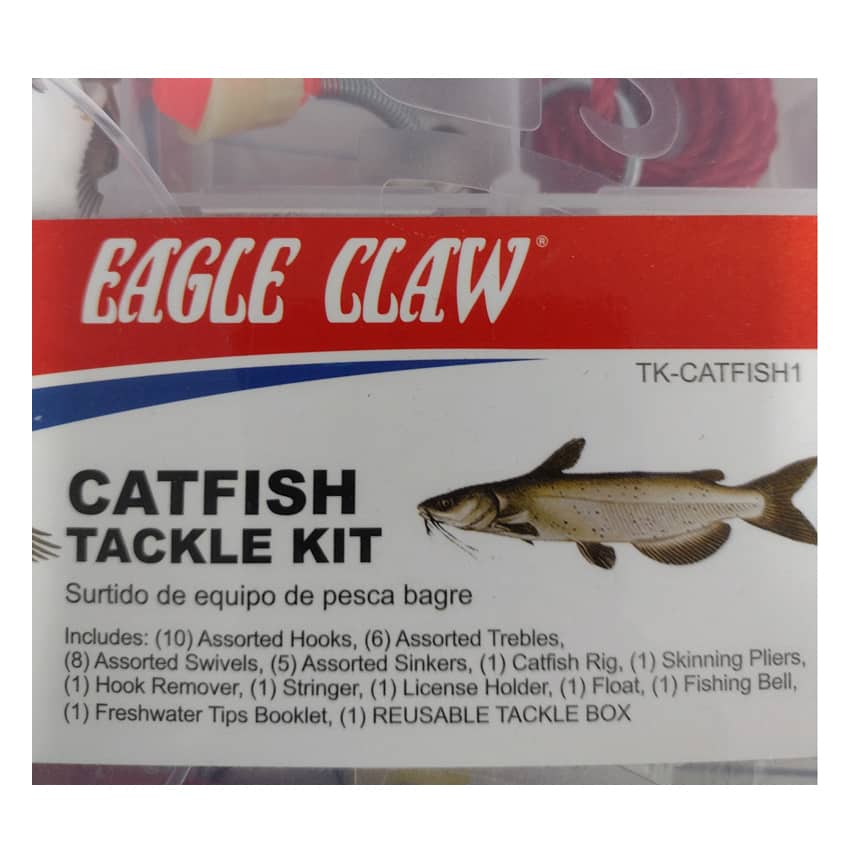 EAGLE CLAW 38 PIECE CATFISH TACKLE KIT TK-CATFISH1 - Northwoods Wholesale  Outlet