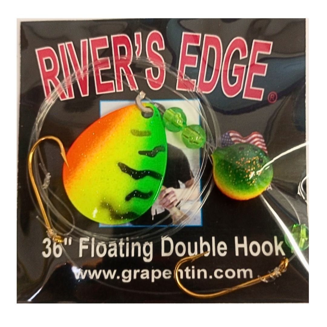 GRAPENTIN RIVER'S EDGE FLOATING DOUBLE-HOOK CRAWLER HARNESS - Northwoods  Wholesale Outlet