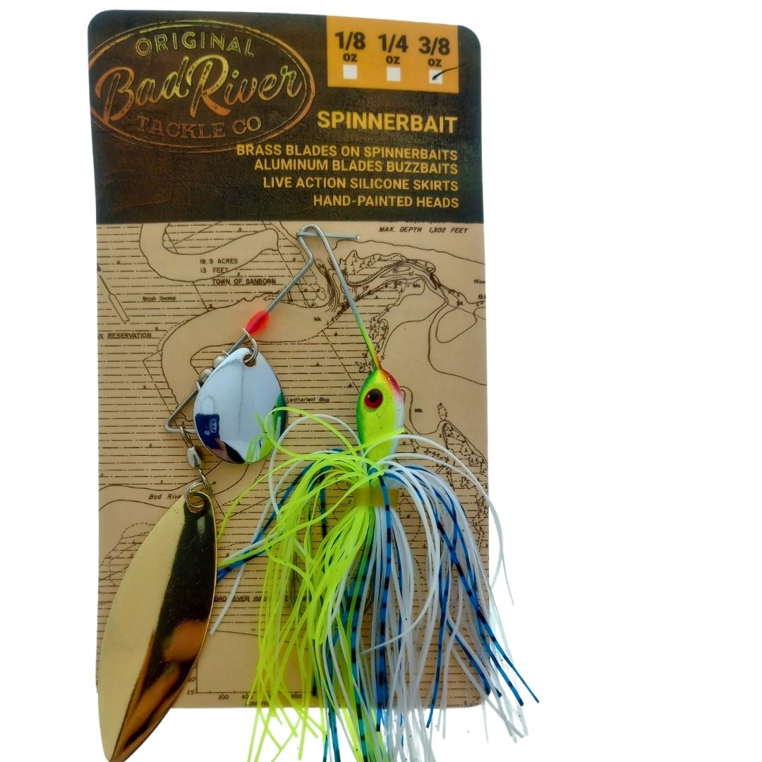 *CLOSEOUT* BAD RIVER SPINNER BAIT DOUBLE BLADE - 1/4OZ