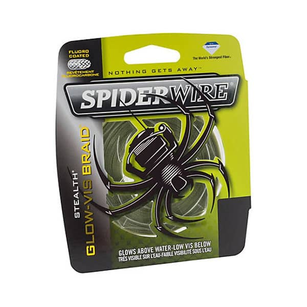 Spiderwire Stealth 6 LB Tested 125 Yards Glow-vis Braid Fishing Line for sale online 