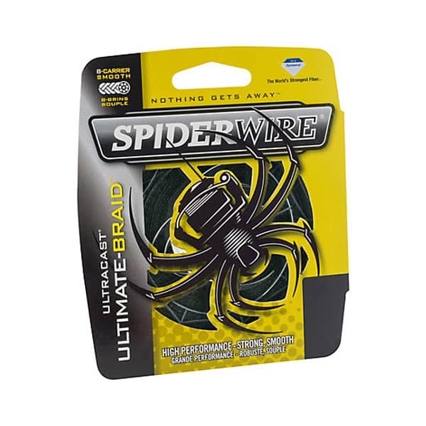 CLOSEOUT** SPIDERWIRE® ULTRACAST ULTIMATE BRAID® GREEN 125 YARDS -  Northwoods Wholesale Outlet