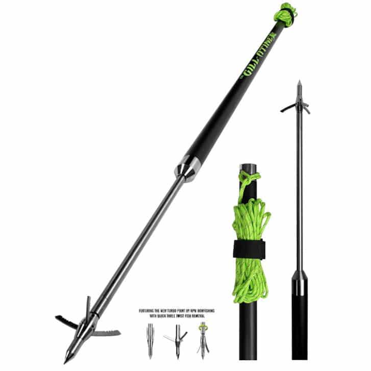 THE GILL-ATINE THROWFISHING SPEAR, HARPOON, VERTICAL GAFF