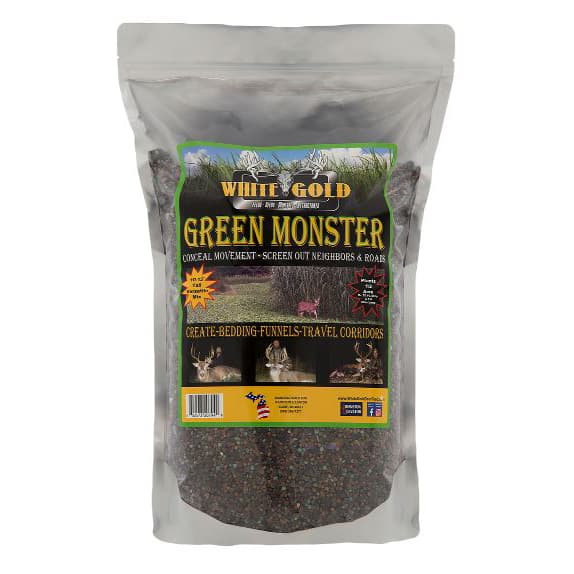WHITE GOLD GREEN MONSTER 12.5LB BAG - COVERS 1/2 ACRE - Northwoods