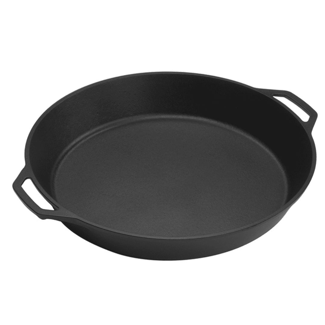 Lodge Cast Iron Grill Pan for Indoor/Outdoor Use, Dual Handles