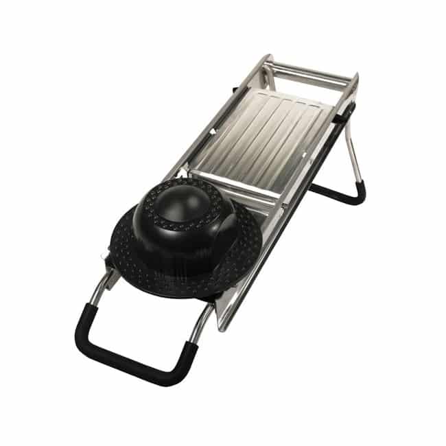 Mandoline Food Slicer with Waffle Fry Cutter, Adjustable Stainless Steel