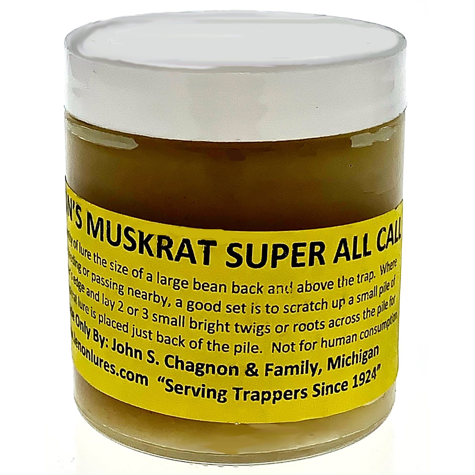 LENON'S MUSKRAT SUPER ALL CALL - MUSKRAT LURE / SCENT WORKS GREAT ON  MUSKRAT FLOATS AND FEED BEDS 4OZ
