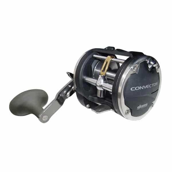 Okuma Convector CV 30D Line Counter Reel Pre-spooled With 600 FT 30 LB  Wire, 150 YDS 20 LB Mono Backing