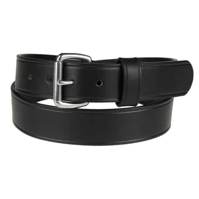 Fashion Black J Buckle Leather Men's Belt Luxury Brand Name