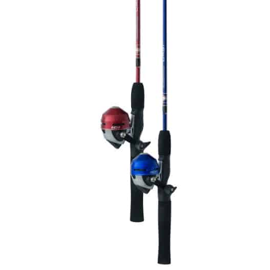 ZEBCO 101 SPINCAST 5' 2 PIECE COMBO - RED OR BLUE - Northwoods Wholesale  Outlet